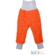 Orange 74/80 - Pantaloni din lana merinos organica - tumble/boiled wool KbT - Iobio  Orange 74/80 - Pantaloni din lana merinos organica - tumble/boiled wool KbT - Iobio