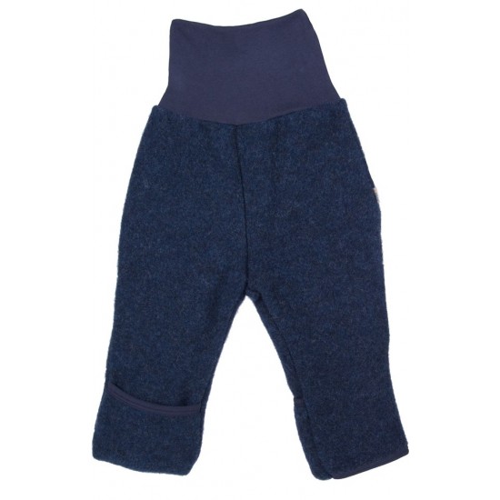 Sapphire 62/68 - Pantaloni din lana merinos organica - wool fleece - Iobio 