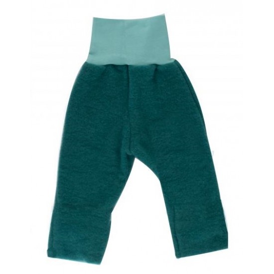 Emerald 74/80 - Pantaloni din lana merinos organica - wool fleece - Iobio 