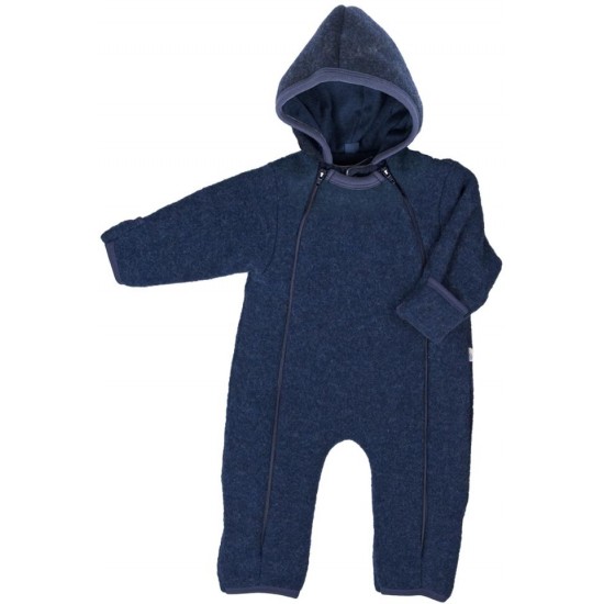 Sapphire - Overall babywearing din lana merinos organica - wool fleece - Iobio 