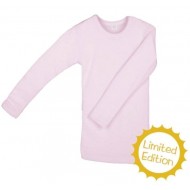 Bluza fina din lana merinos si matase - Iobio - Roz Pudrat 86/92 Bluza fina din lana merinos si matase - Iobio - Roz Pudrat 86/92