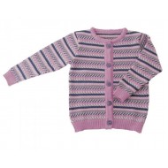 Vintage Rose 62/68 - Limited Edition - Cardigan din lana merinos tricotata - Iobio  Vintage Rose 62/68 - Limited Edition - Cardigan din lana merinos tricotata - Iobio
