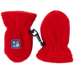Manusi fleece - Jojo Maman Bebe - Red 6/12 luni