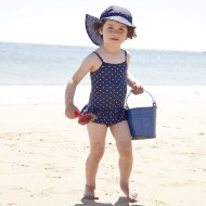Palarie Jojo Maman SPF 50+ - Navy Dot 1/2 ani
