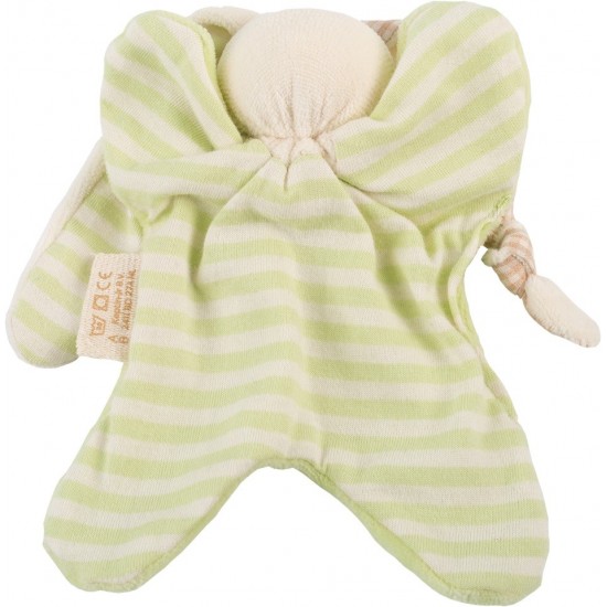 Jucarie zornaitoare textila din bumbac organic - Keptin Jr - Little Toddler Lime Jucarie zornaitoare textila din bumbac organic - Keptin Jr - Little Toddler Lime