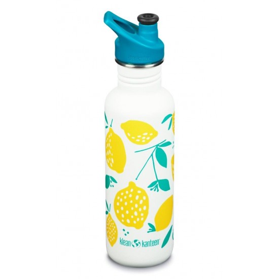 Classic Narrow Lemons - Recipient din otel inoxidabil 800 ml cu capac sport - Klean Kanteen