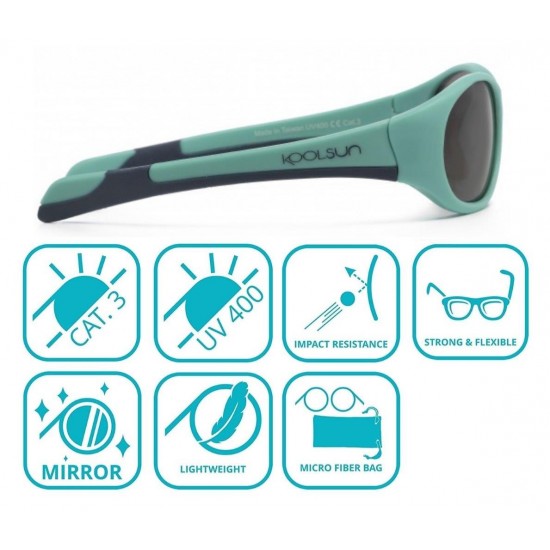 Fit 3/6 ani - Navy Spring Bud - Ochelari de soare pentru copii 