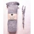 Mansete Oria pentru adulti - lana+baby alpaca - Lana Bambini - Grey