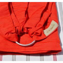 Sling cu inele din in - Mamagolo - Rosu