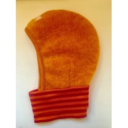 Cagula din lana merinos fleece KBT si matase - Pickapooh - Orange 54 Cagula din lana merinos fleece KBT si matase - Pickapooh - Orange 54
