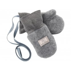Manusi din lana merinos organica fleece - Pickapooh - Gri 3