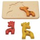 Girafe - Puzzle din lemn 