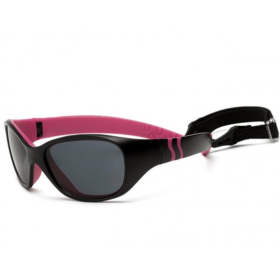 Ochelari de soare polarizati Real Shades Adventurer P2 - Black&Cherry Polarized 7+ ani