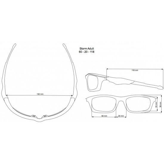 Ochelari de soare Real Shades Young Adult - Storm - Royal 14+ ani