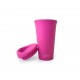 Capac din silicon pentru cafea/ceai Silikids - Hot Pink