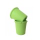 Set 2 pahare din silicon - Silikids - Lime