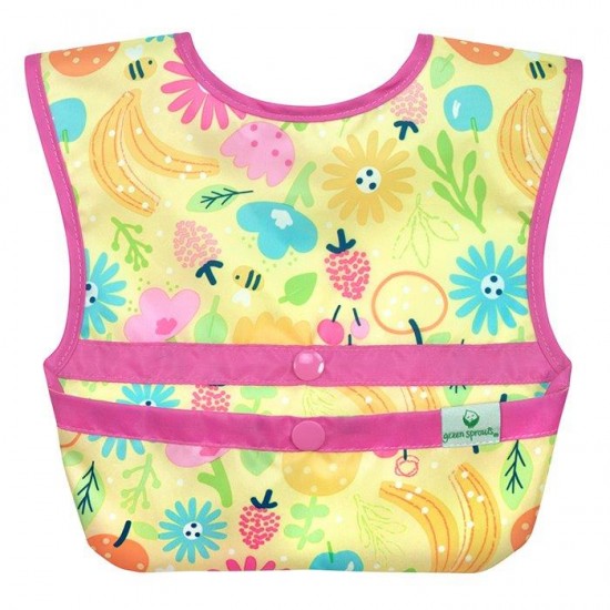 Set 3 bavetele Easy Wear Snap'n Go - Green Sprouts - Bee