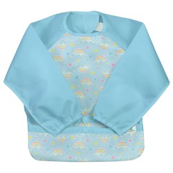 Bavetica Aqua Rainbows multifunctionala cu maneci lungi 12-24 luni - Green Sprouts Bavetica Aqua Rainbows multifunctionala cu maneci lungi 12-24 luni - Green Sprouts