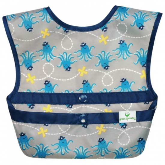 Set 3 bavetele Easy Wear Snap'n Go - Green Sprouts - Pirates Set 3 bavetele Easy Wear Snap'n Go - Green Sprouts - Pirates