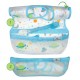 Aqua Space - Set 3 bavetele impermeabile Wipe off - Green Sprouts 