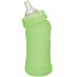 Biberon inclinat din sticla cu protectie de silicon 210 ml - Green Sprouts - Green