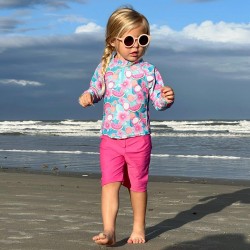 Aqua Tropical Fruit 18 luni - Bluza pentru copii cu filtru UV si fermoar -  Green Sprouts by iPlay