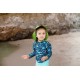 Bluza copii Navy Fish cu filtru UV  si fermoar Green Sprouts by iPlay