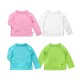 White  3T/4T - Bluza tehnica SPF50+ Breatheasy Stay Cool Green Sprouts by iPlay