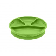 Farfurie de invatare compartimentata - Learning Plate Divided - Green Sprouts - Green Farfurie de invatare compartimentata - Learning Plate Divided - Green Sprouts - Green