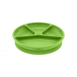 Farfurie de invatare compartimentata - Learning Plate Divided - Green Sprouts - Green Farfurie de invatare compartimentata - Learning Plate Divided - Green Sprouts - Green