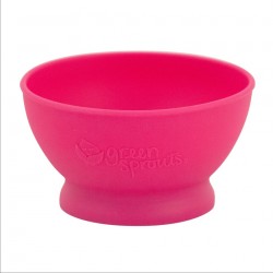 Bol de invatare - Learning Bowl - Green Sprouts - Pink Bol de invatare - Learning Bowl - Green Sprouts - Pink