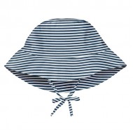 Navy Pinstripe 2T/4T - Palarie baieti SPF 50+ reglabila Green Sprouts by iPlay