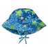 Royal Turtle Journey 2T/4T - Palarie soare SPF 50+ reglabila cu snur Green Sprouts by iPlay