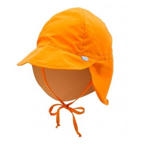 Orange 0/6 luni - Palarie soare SPF 50+ cu clapa si snur reglator Green Sprouts by iPlay