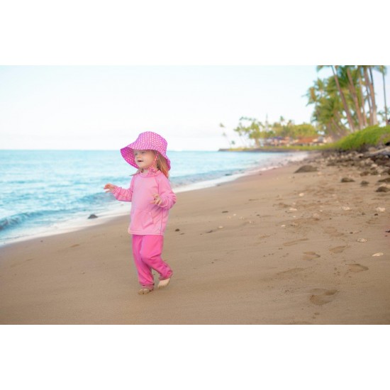 Pink 3T/4T - Pantaloni tehnici SPF50+ Breatheasy Stay Cool Green Sprouts by iPlay