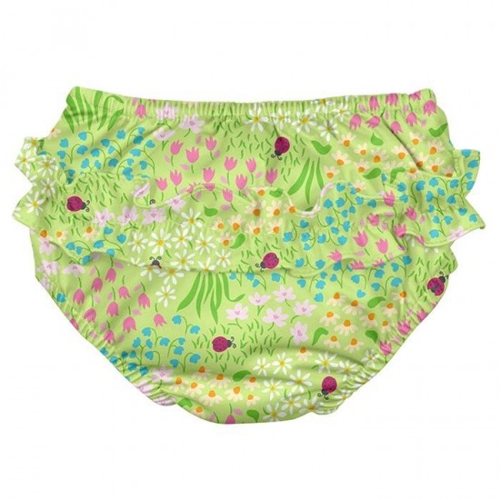 Scutec fete refolosibil Green Flower Patch SPF 50+ pentru inot (cu volanase) Green Sprouts by iPlay Scutec fete refolosibil Green Flower Patch SPF 50+ pentru inot (cu volanase) Green Sprouts by iPlay