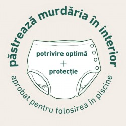 Tea Turtle 4T - ECO Slip copii SPF 50+ refolosibil, cu capse Green Sprouts by iPlay